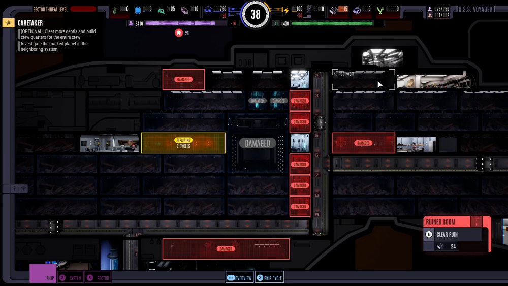 repair the ship