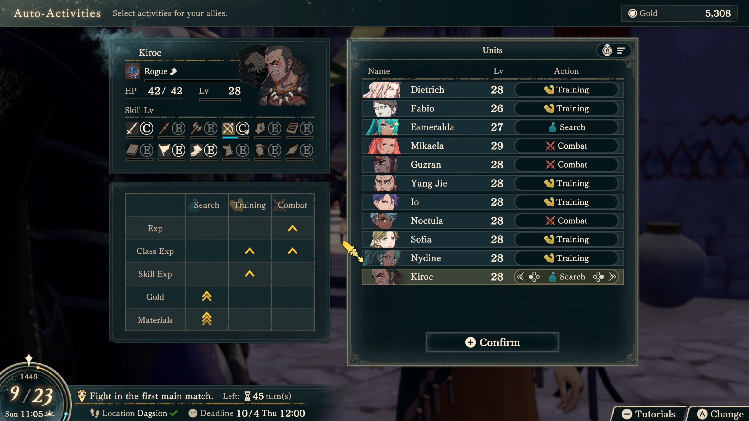 FEFW auto-activities