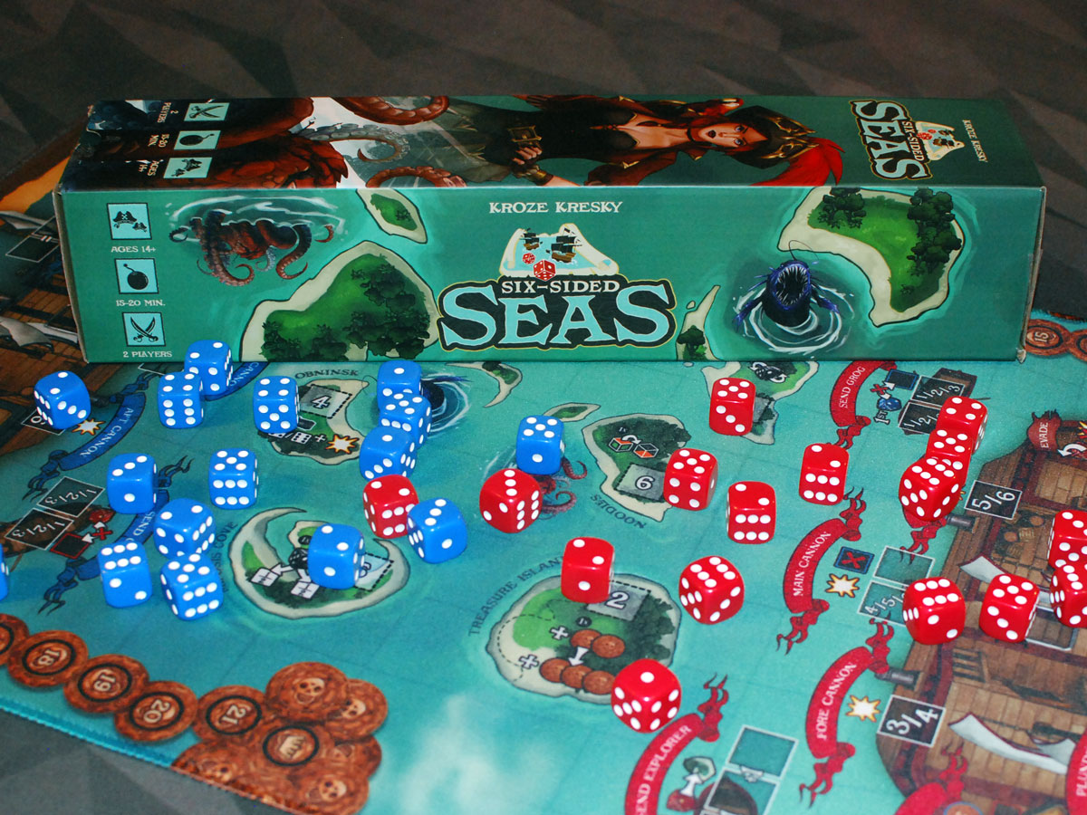Six-Sided Seas box with mat and dice