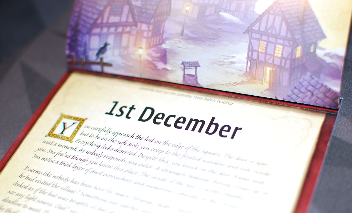 The Hunt for the Golden Book 1st December story page